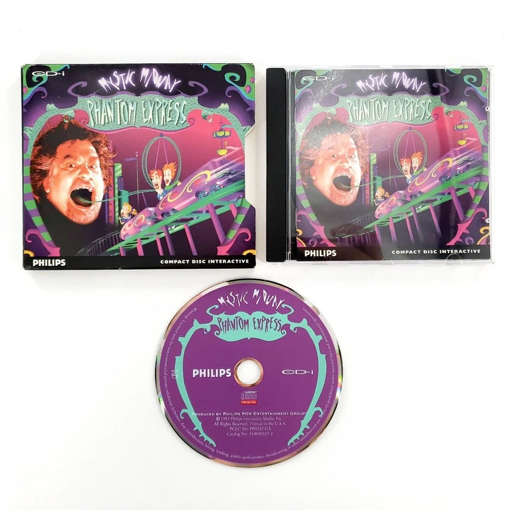 Mystic Midway Phantom Express Philips CD-i Complete w/ Slipcover Tested & Works